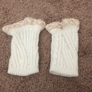 Creme Boot Cuffs